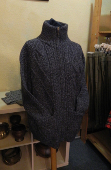 Preview: Aran Herren Strickjacke mit Reißverschluß -S156 672